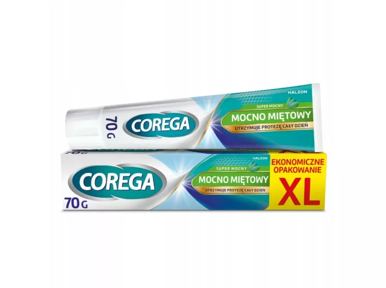 COREGA KREM MOCUJĄCY DO PROTEZ ZĘBOWYCH SUPER MOCNY, MOCNO MIĘTOWY 70G