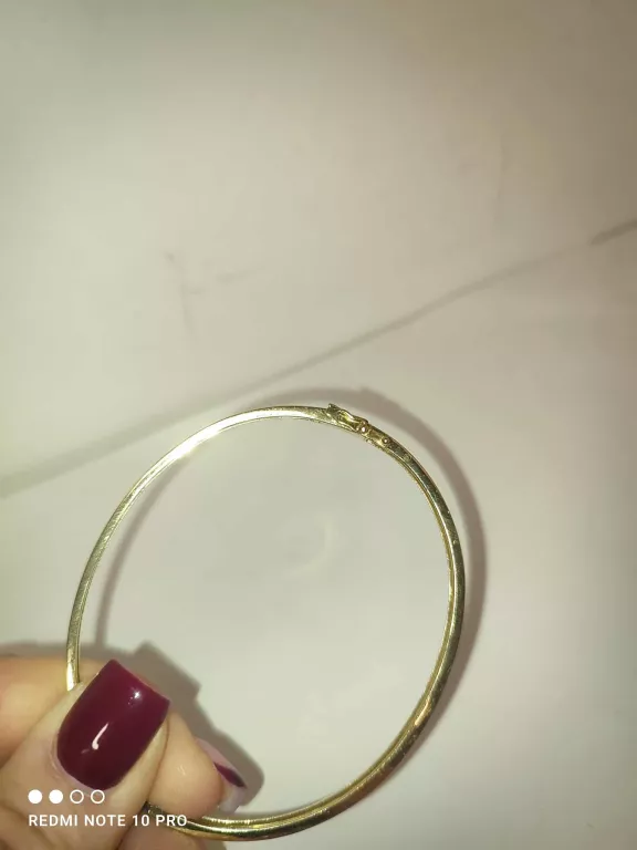 ŚLICZNA SZTYWNA BRANSOLETKA 585 9,13G