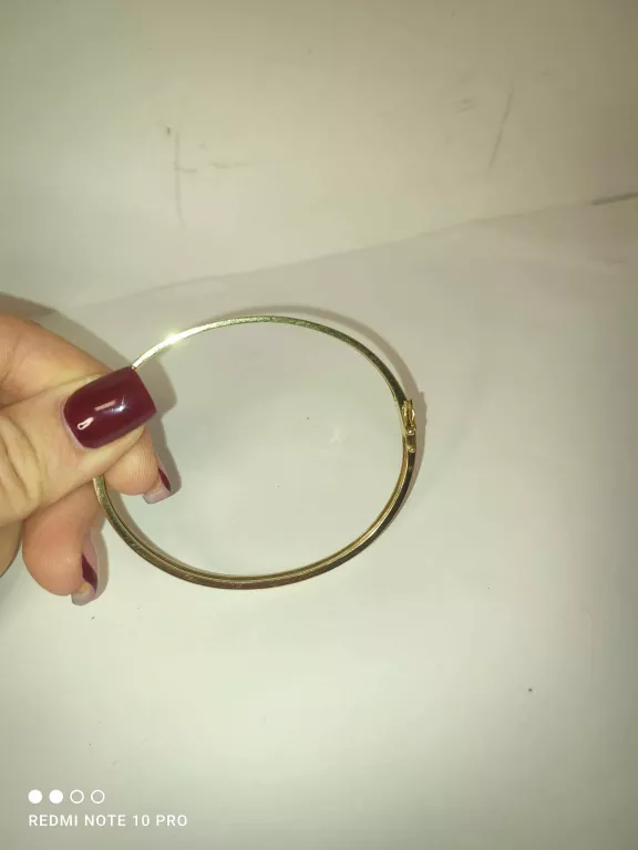 ŚLICZNA SZTYWNA BRANSOLETKA 585 9,13G
