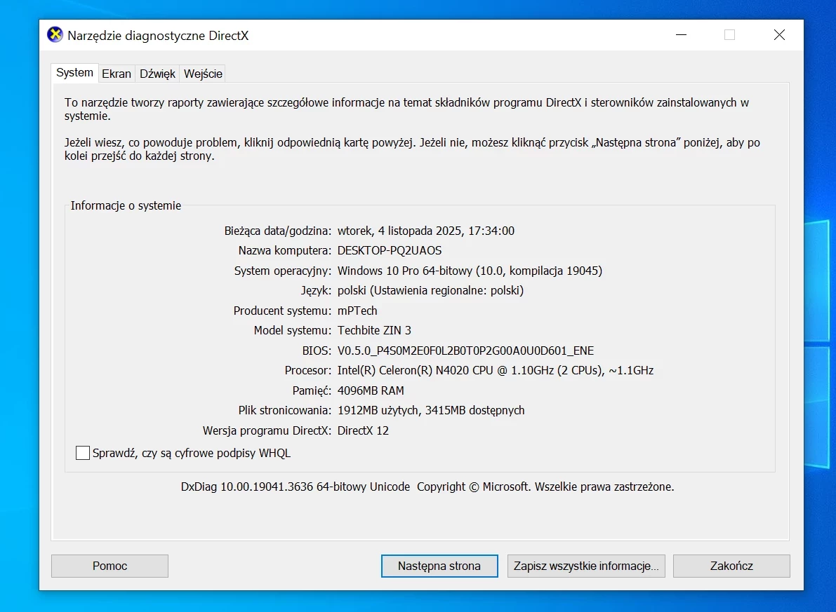 laptop-techbite-zin-3-141-intel-celeron-n4020-4128gb-ssd-win10-pojemnosc-dysku-128