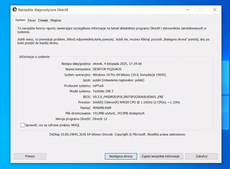 laptop-techbite-zin-3-141-intel-celeron-n4020-4128gb-ssd-win10-pojemnosc-dysku-128