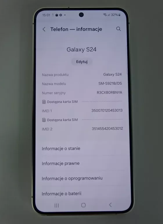 TELEFON SAMSUNG GALAXY S24 Z SIECI PLUS