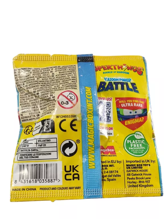 SUPERTHINGS KAZOOM POWER BATTLE SASZETKA Z FIGURKĄ EDYCJA KOLEKCJONERSKA