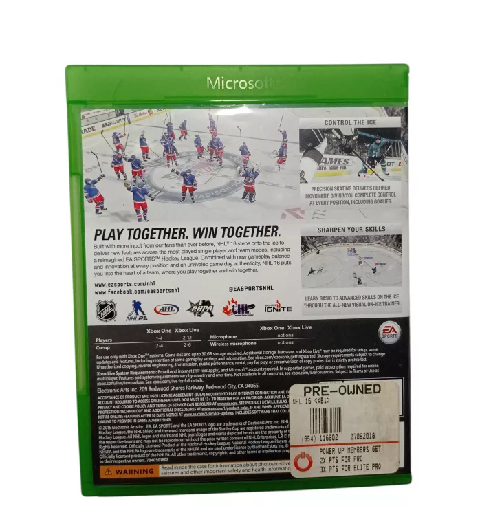 GRA NHL 16 XBOX ONE