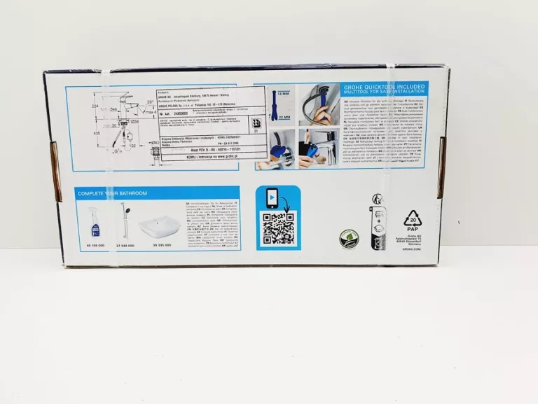GROHE QUICKFIX START BATERIA UMYWALKOWA STOJĄCA JEDNOUCHWYTOWA CHROM