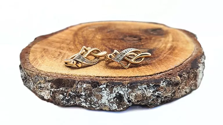 PIĘKNE ZŁOTE KOLCZYKI PRÓBY 585 - 2,16G