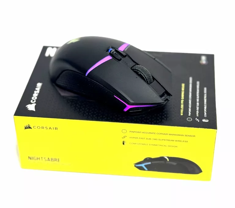 CORSAIR NIGHTSABRE BEZPRZEWODOWA MYSZ DO GIER RGB 26 000 DPI