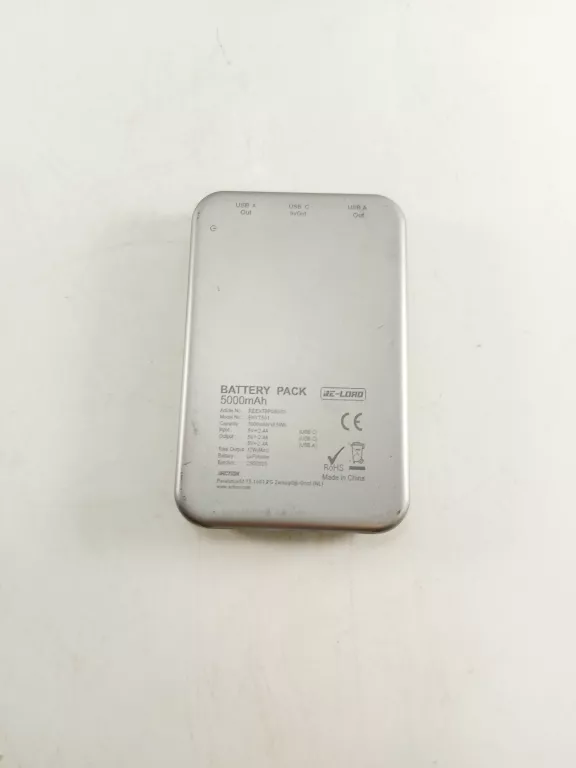 POWERBANK RE-LOAD 5000 MAH SREBRNY