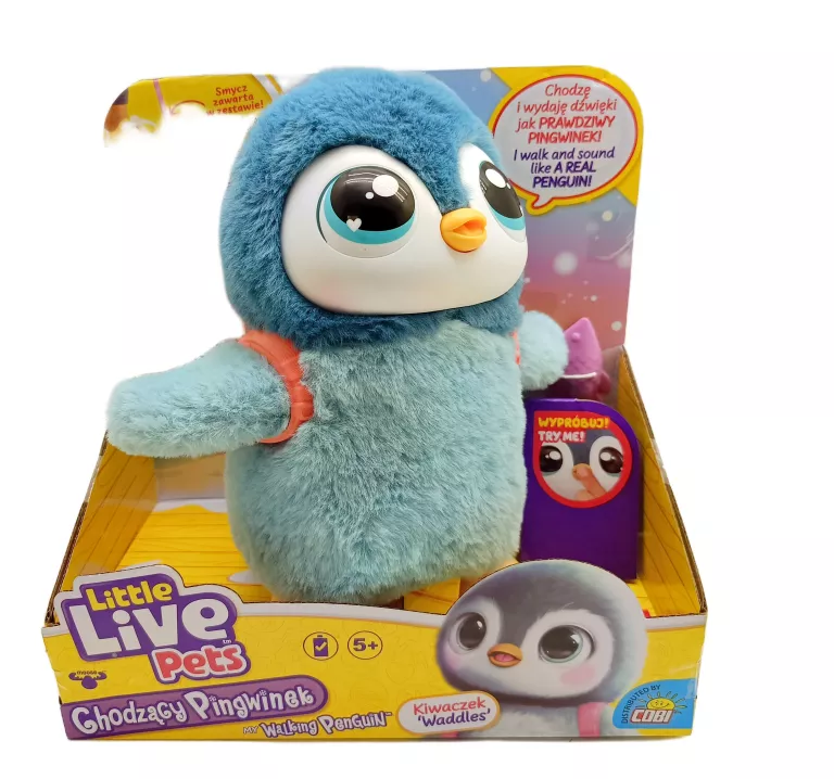 LITTLE LIVE PETS CHODZĄCY PINGWINEK ZABAWKA INTERAKTYWNA