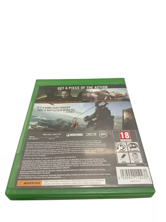 GRA NA XBOX ONE BATTLEFIELS HARDLINE