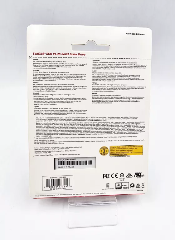 DYSK SANDISK SSD PLUS 2TB 2,5" SATA III SDSSDA-2T00-G26