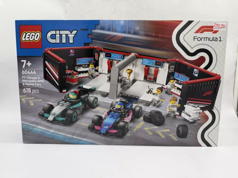LEGO CITY 60444 F1 GARAŻ I BOLIDY MERCEDES-AMG I ALPINE