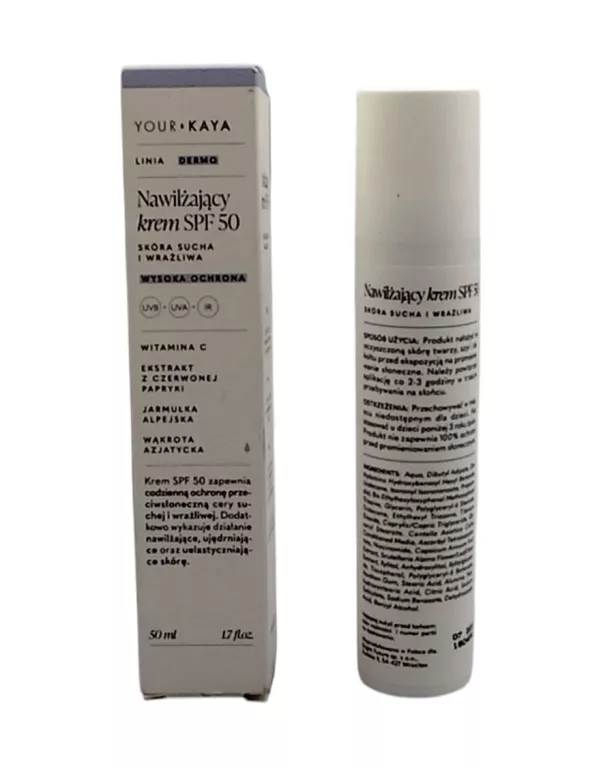 KREM OCHRONA UV DO TWARZY YOUR KAYA DERMOKOSMETYKI 50 SPF NA DZIEŃ 50 ML