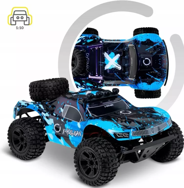 AUTO ZDALNIE STEROWANE SAMOCHÓD X-HOOLIGAN 4X4 35KM/H 1:10 DUŻE I SZYBKIE