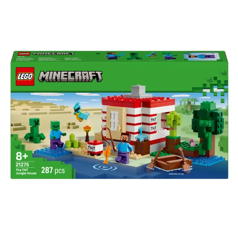 LEGO MINECRAFT 21275 TNT DOM W DŻUNGLI