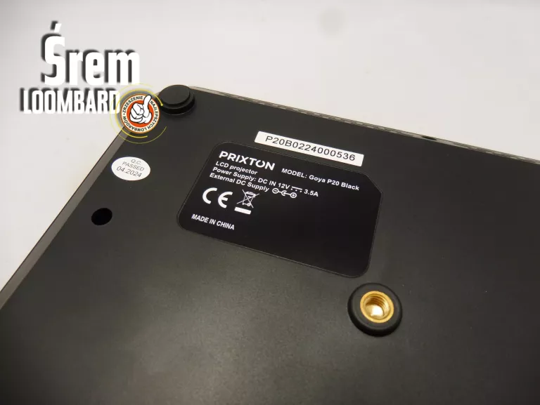 PROJEKTOR PRIXTON GOYA P20, PILOT, ZASILACZ, IGŁA STAN!