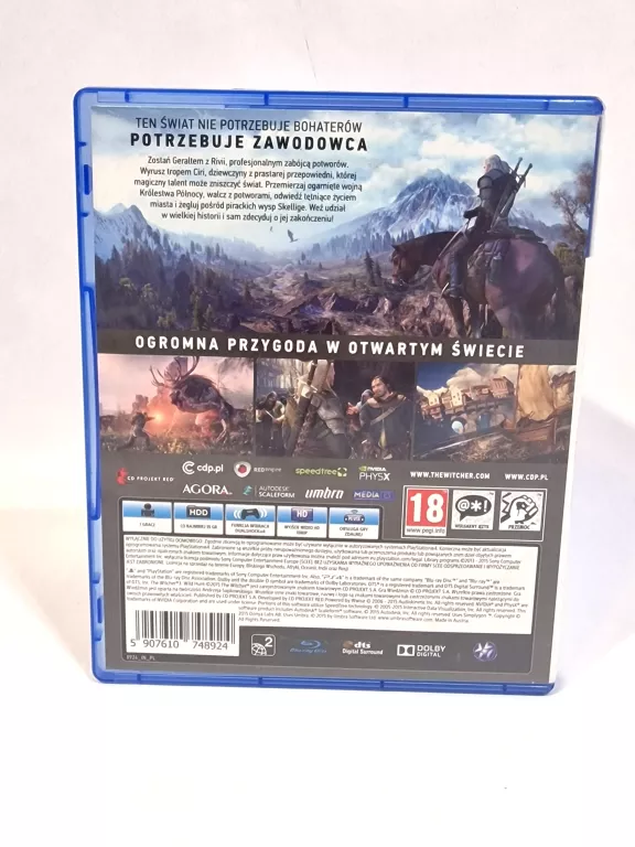 GRA NA PS4 WIEDŹMIN 3 DZIKI GON