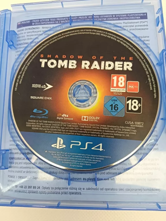 GRA PS4 SHADOW OF THE TOMB RAIDER