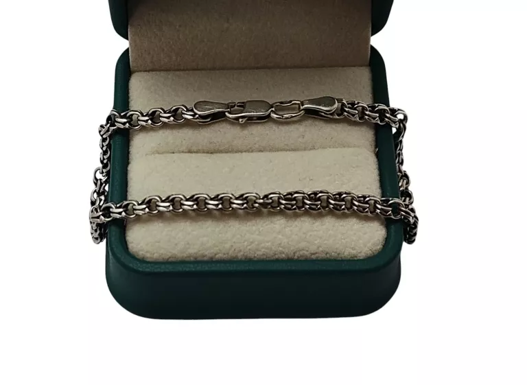 PIĘKNA  SREBRNA BRANSOLETKA 6,03 G/ 925 / 21 CM