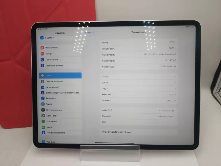 TABLET APPLE IPAD PRO 4. GEN A2229 12,9 128GB + ETUI