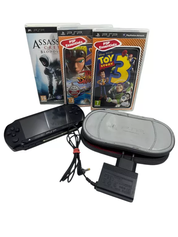 KONSOLA SONY PSP -E1004+ GRY +ŁADOWARKA
