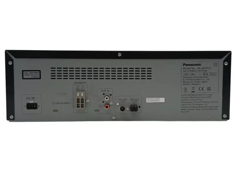 WIEŻA STEREO PANASONIC SC-AKX520 CD STEREO SYSTEM