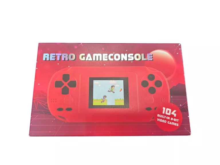 RETRO GAME PRZENOŚNA KONSOLA CZERWONA