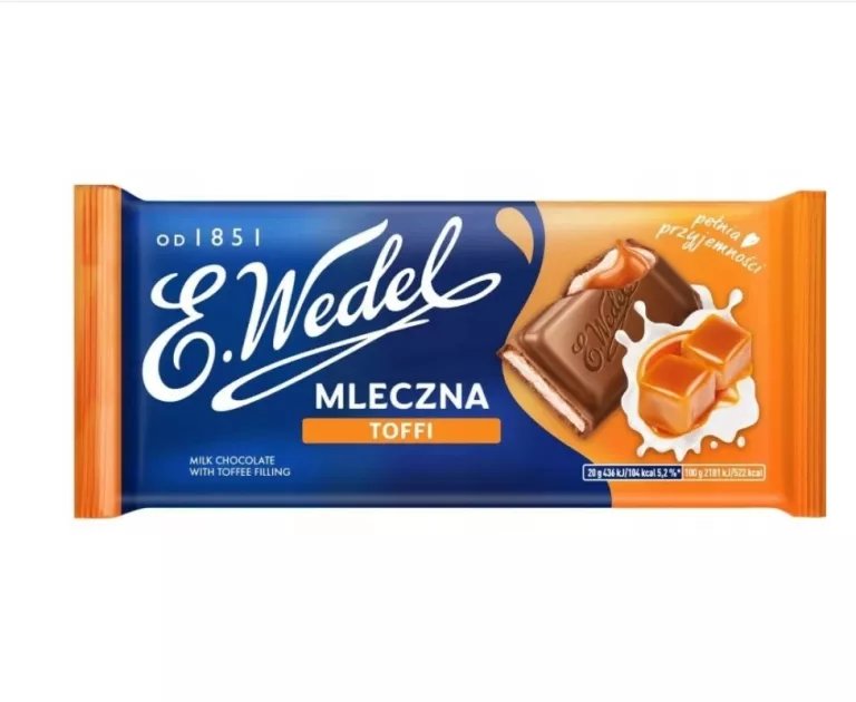 E.WEDEL CZEKOLADA MLECZNA TOFFI 100G WEDEL