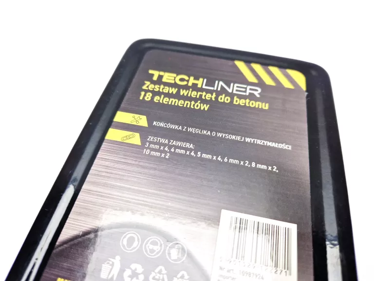 ZESTAW WIERTEŁ DO BETONU 18 ELEM.
