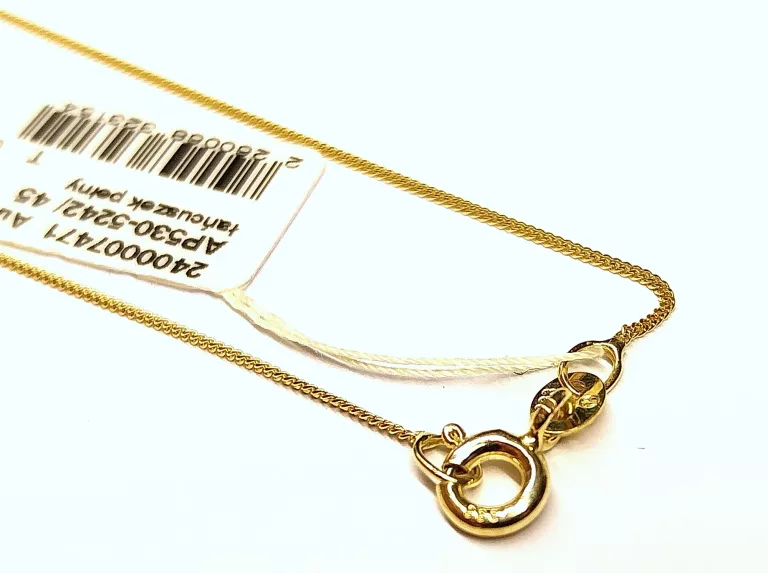 ZŁOTY ŁAŃCUSZEK PR333 0,96G 45CM