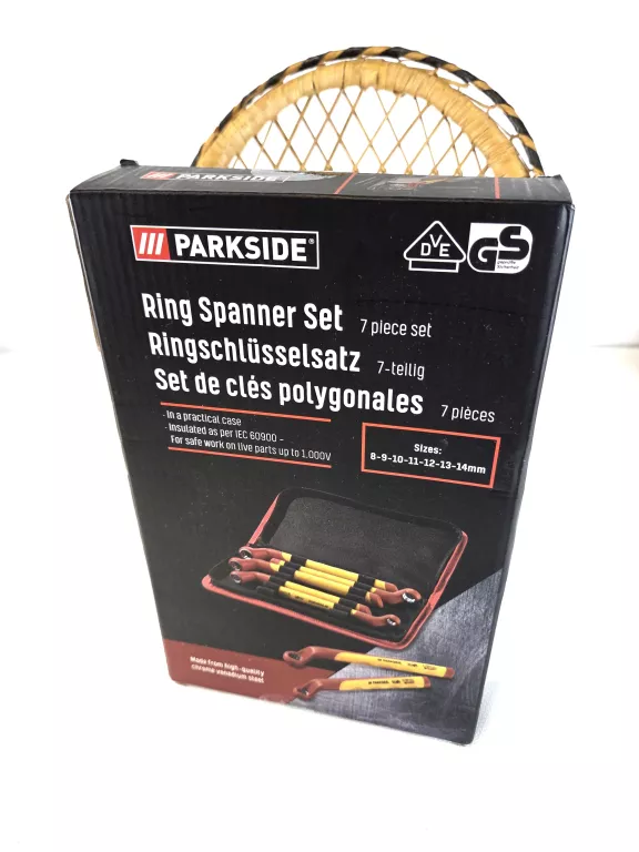 KOMPLET KLUCZY OCZKOWYCH PARKSIDE 7EL. ZESTAW NADZĘDZI