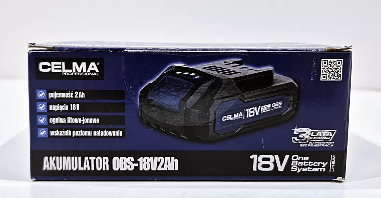 CELMA AKUMULATOR OBS-18V2AH AKUMULATOR LI-ION CELMA 18 V 2 AH