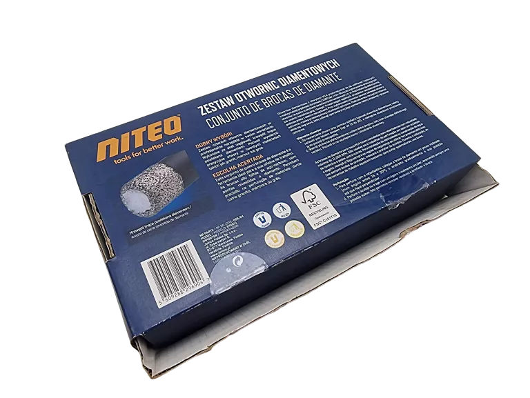 ZESTAW OTWORNIC DIAMENTOWYCH NITEO 4 ELE. 6MM/8MM/10MM/12MM