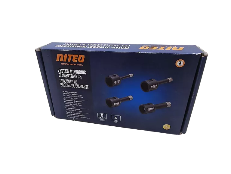 ZESTAW OTWORNIC DIAMENTOWYCH NITEO 4 ELE. 6MM/8MM/10MM/12MM