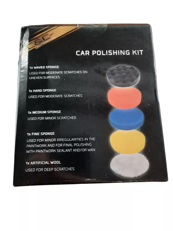 ZZESTAW GĄBEK DO POLEROWANIA SAMOCHODU C&C