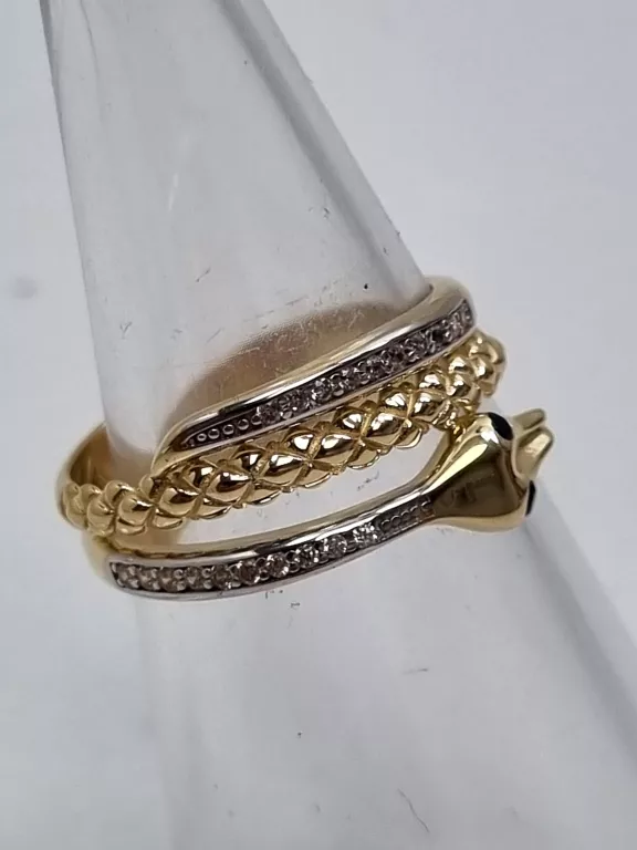 ZŁOTY PIERŚCIONEK WĄŻ 585 5,09G R.19