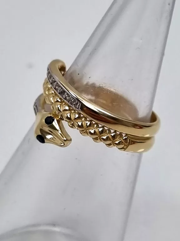 ZŁOTY PIERŚCIONEK WĄŻ 585 5,09G R.19