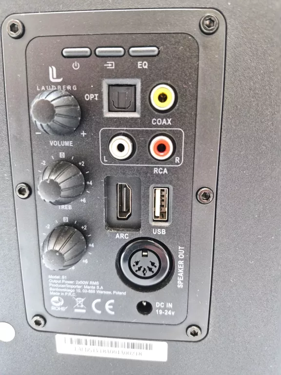 KOLUMNY GŁOŚNIKOWE STEREO GŁOŚNIKI PODSTAWKOWE PÓŁKOWE LAUDBERG S1 2.0