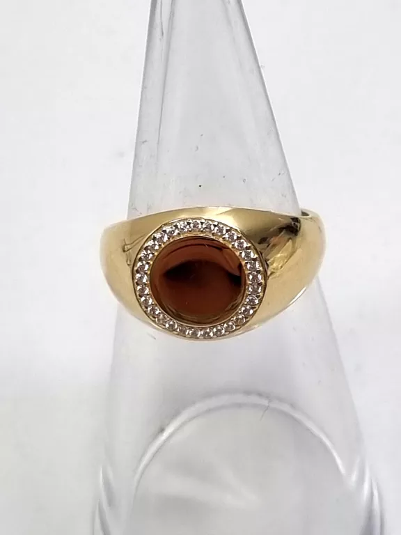 ZŁOTY PIERŚCIONEK CYRKONIE 585 4,65G R.22