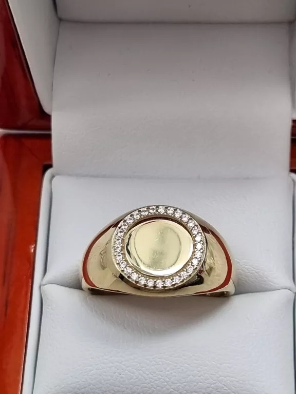 ZŁOTY PIERŚCIONEK CYRKONIE 585 4,65G R.22