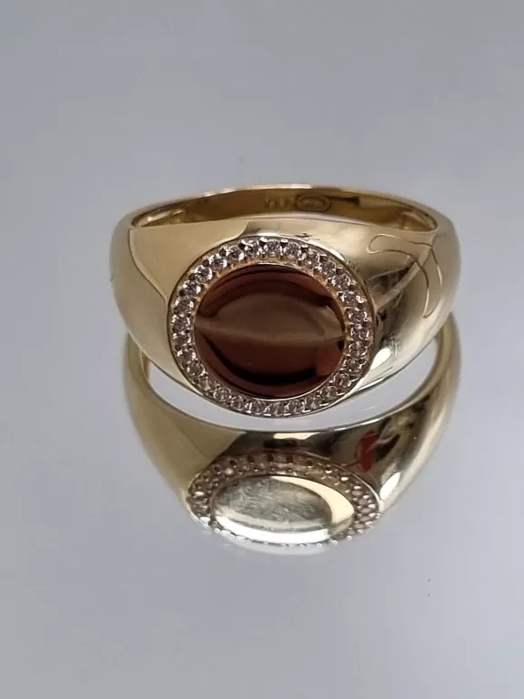 ZŁOTY PIERŚCIONEK CYRKONIE 585 4,65G R.22