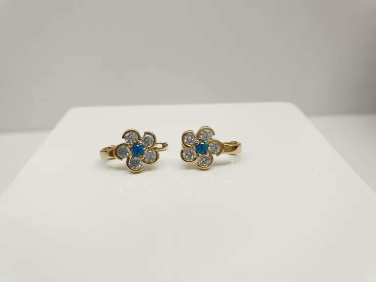 PIĘKNE ZŁOTE KOLCZYKI PR 585