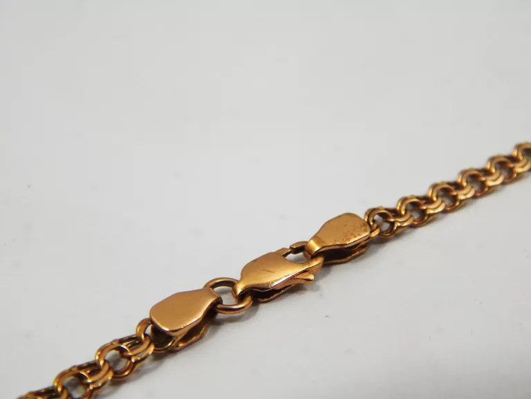 ZŁOTY ŁAŃCUSZEK MĘSKI PR 585 SPLOT GARIBALDI