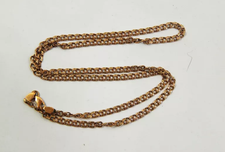 ZŁOTY ŁAŃCUSZEK MĘSKI PR 585 SPLOT GARIBALDI