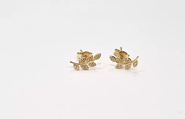 ZŁOTE KOLCZYKI PRÓBA 585 WAGA 0,79 G