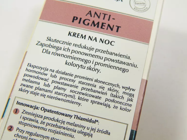 EUCERIN ANTI-PIGMENT, KREM NA NOC Z THIAMIDOLEM, PRZECIW PRZEBARWIENIOM, 5