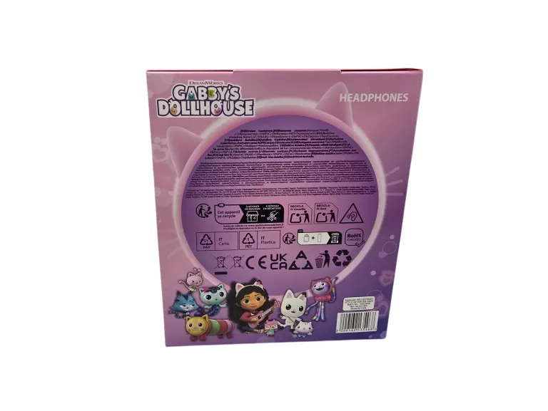 SŁUCHAWKI BEZPRZEWODDOWE KOCI DOMEK GABI