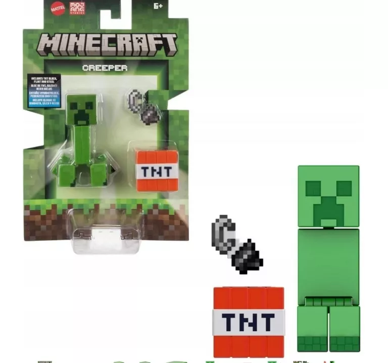MINECRAFT FIGURKA CREEPER TNT KOSTKA