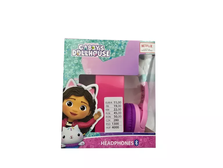 SŁUCHAWKI BEZPRZEWODDOWE KOCI DOMEK GABI