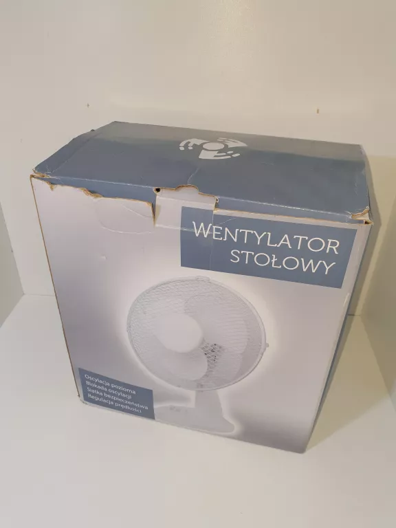 WENTYLATOR STOŁOWY PUDEŁKO